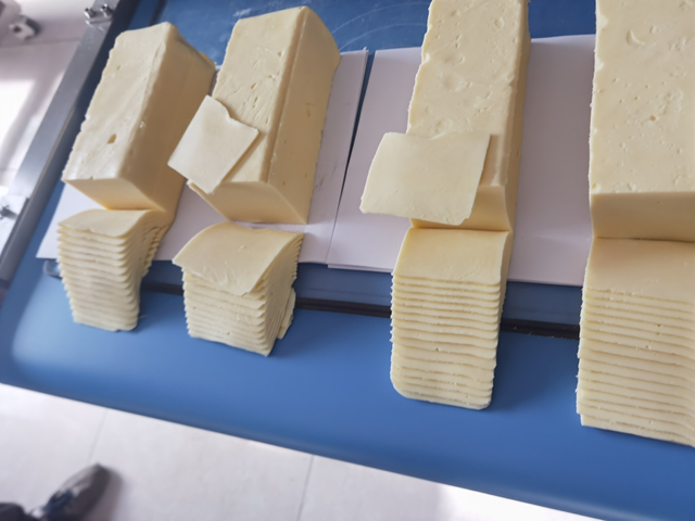 600P Automatic Butter Slicer Mozzarella Cheese Sticks Cutting