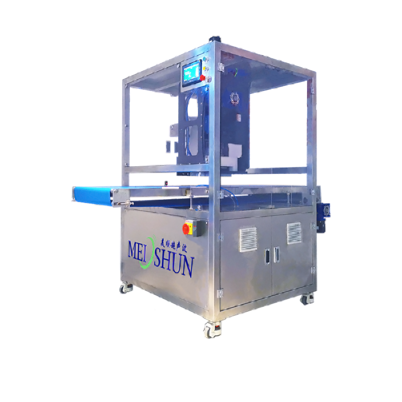 Ultrasonic Round Cake Cutter And Paper Inserting Machine for Production Line