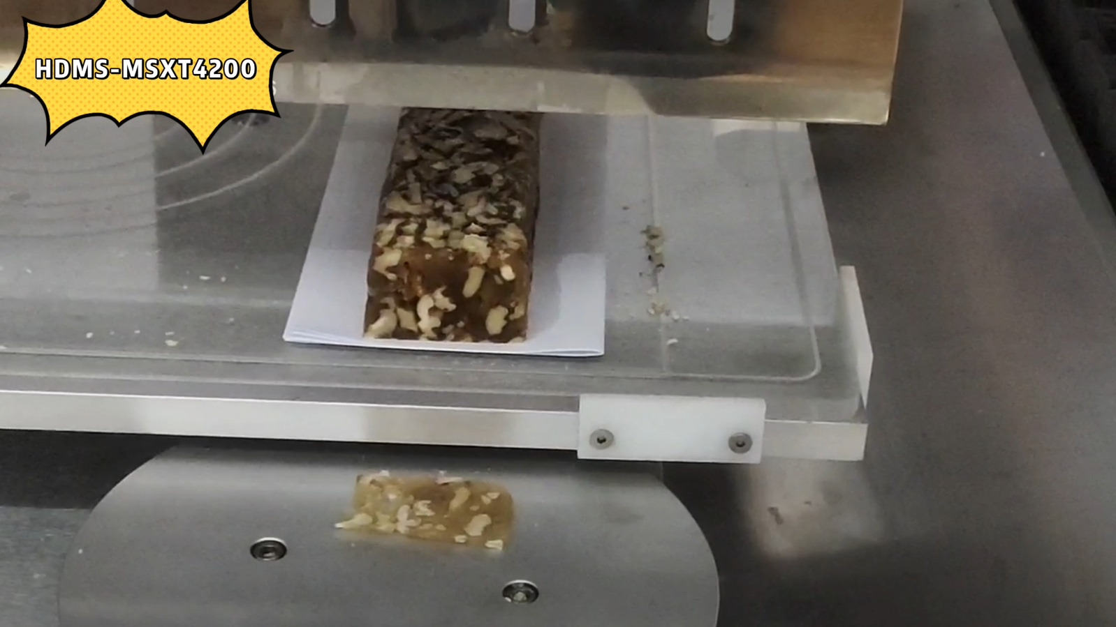 MSXT4200S Automatic Nut Candy Cutting Machine Brittle Sweet Slicer Confectionery