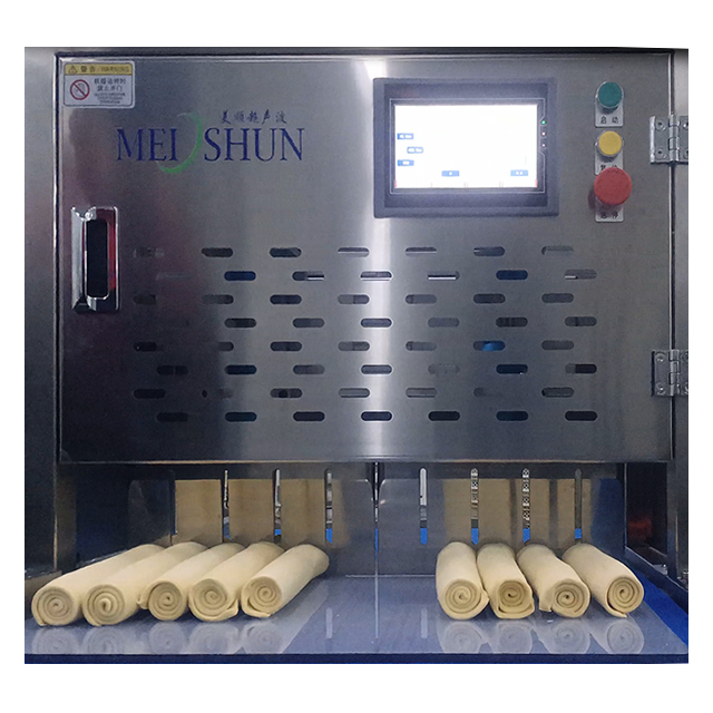 Ultrasonic frozen dough slicing machine