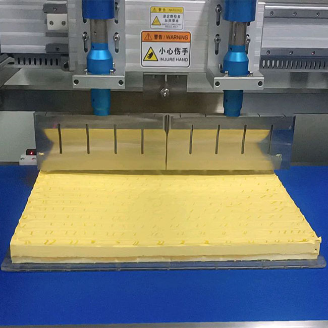 Sheet Cake 600×400 Mm Tray Cake Automatic Inline Continuous Cutting Machine for Meidum And Large Food Factory